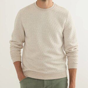 Marine Layer Corbet Quilted Crewneck Size Medium
